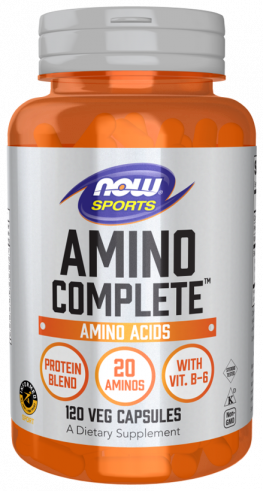 NOW Amino Complete, Амино Комплекс, 120 капсул