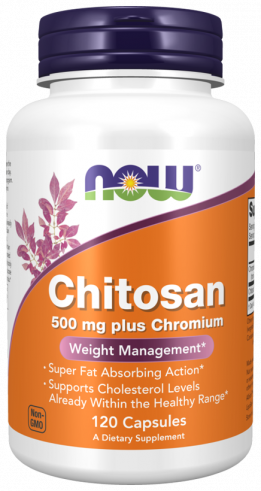 NOW Chitosan, Хитозан, 120 капсул