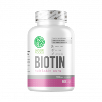 Nature Foods Biotin 5000 mcg, 60 капсул