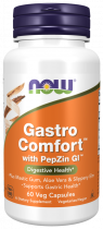 NOW Gastro Comfort with PepZin GL, ГастроКомфорт, 60 капсул